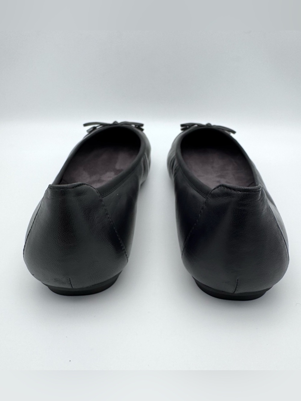 Vionic Minna Ballet Flats Black Leather Women 9 Wide Orthotic Comfort Shoes - Picture 5 of 10
